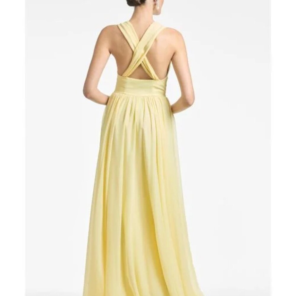 Sachin & Babi Women's Yellow Kenzia Gown NWT MSRP $850 Lemon Drop Sz 12 10 8 6 4 - Picture 2 of 7